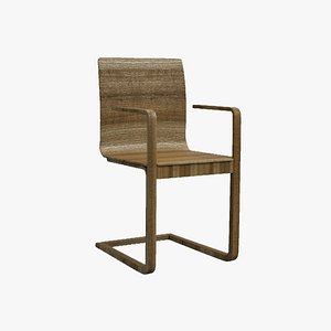 solid armchair 3d dxf
