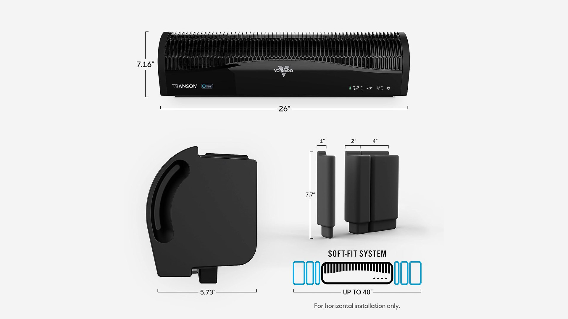 Speed Window Air Circulator Fan With Remote Control 3D Model ...