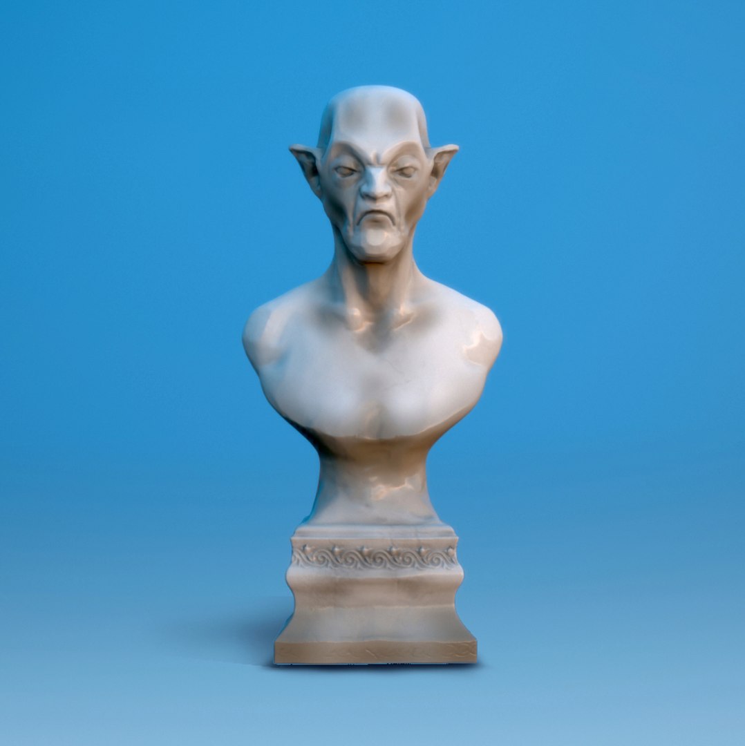 Statue Of An Old Grumpy Goblin 3D Model - TurboSquid 1845684