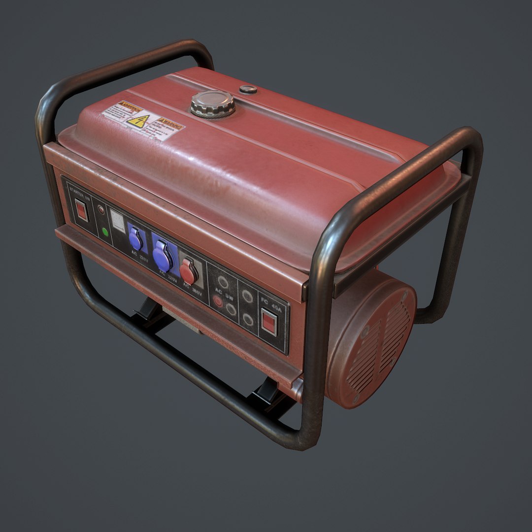 3d Model Portable Generator