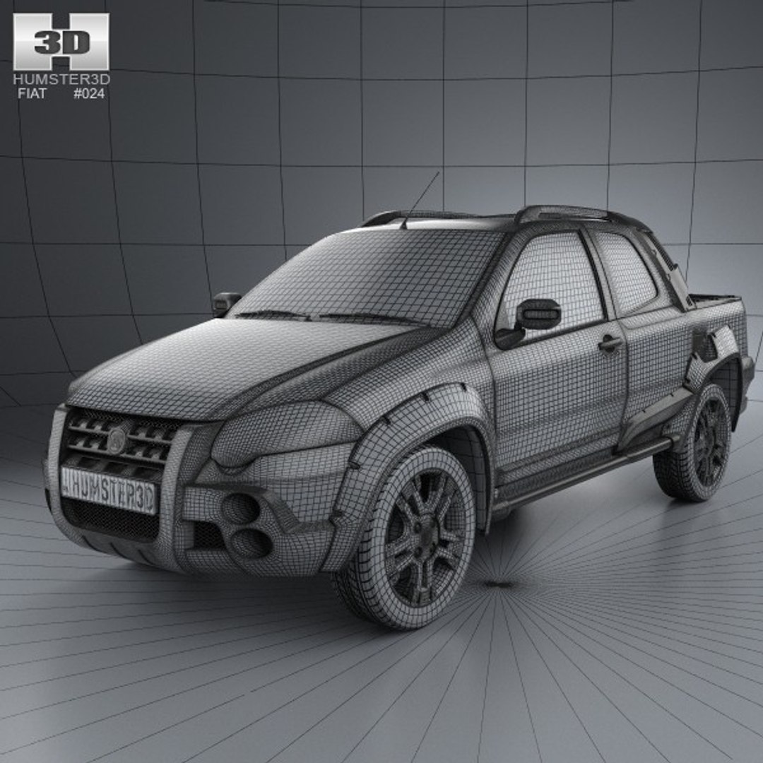 3d fiat strada long