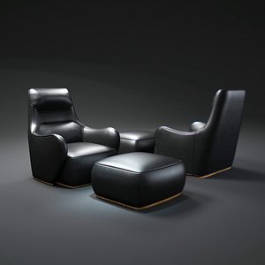 caddy-wing-chair 3d max