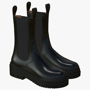 3D Leather Boots Womens(1)