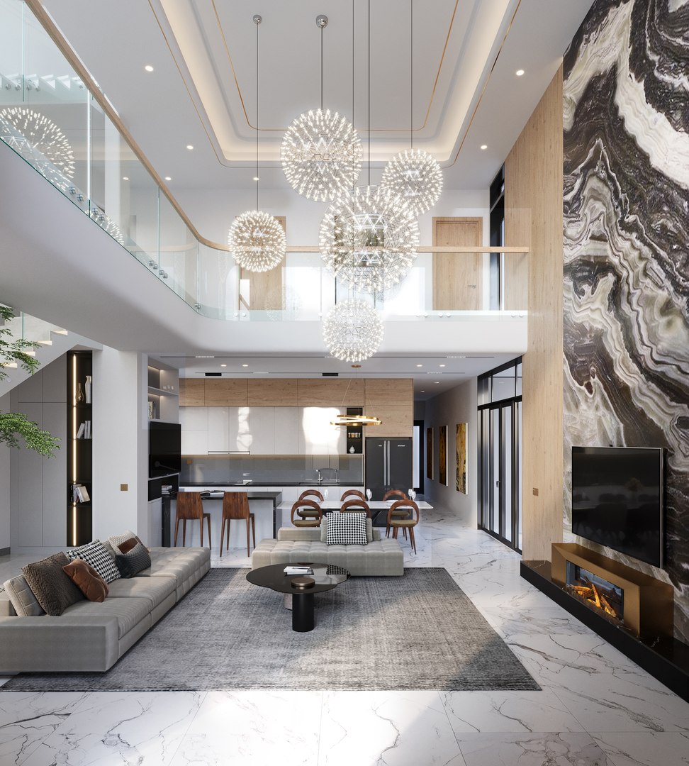 QD Living Room and Architure 3D model TurboSquid 1905718