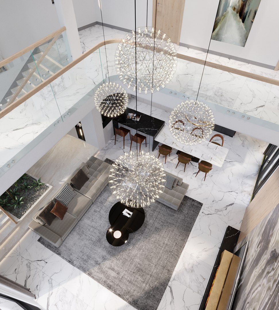 QD Living Room and Architure 3D model TurboSquid 1905718