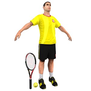 3d model tennis player