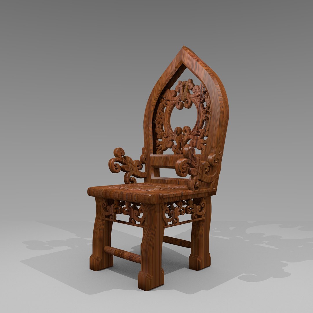 3D Javanese Ornamental Chairs Seats - TurboSquid 1588588