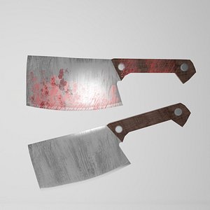 meat knife horor PBR 3D model