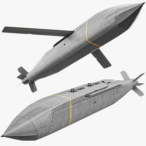 Rigged AGM-154C JSOW Missile PBR 3D model