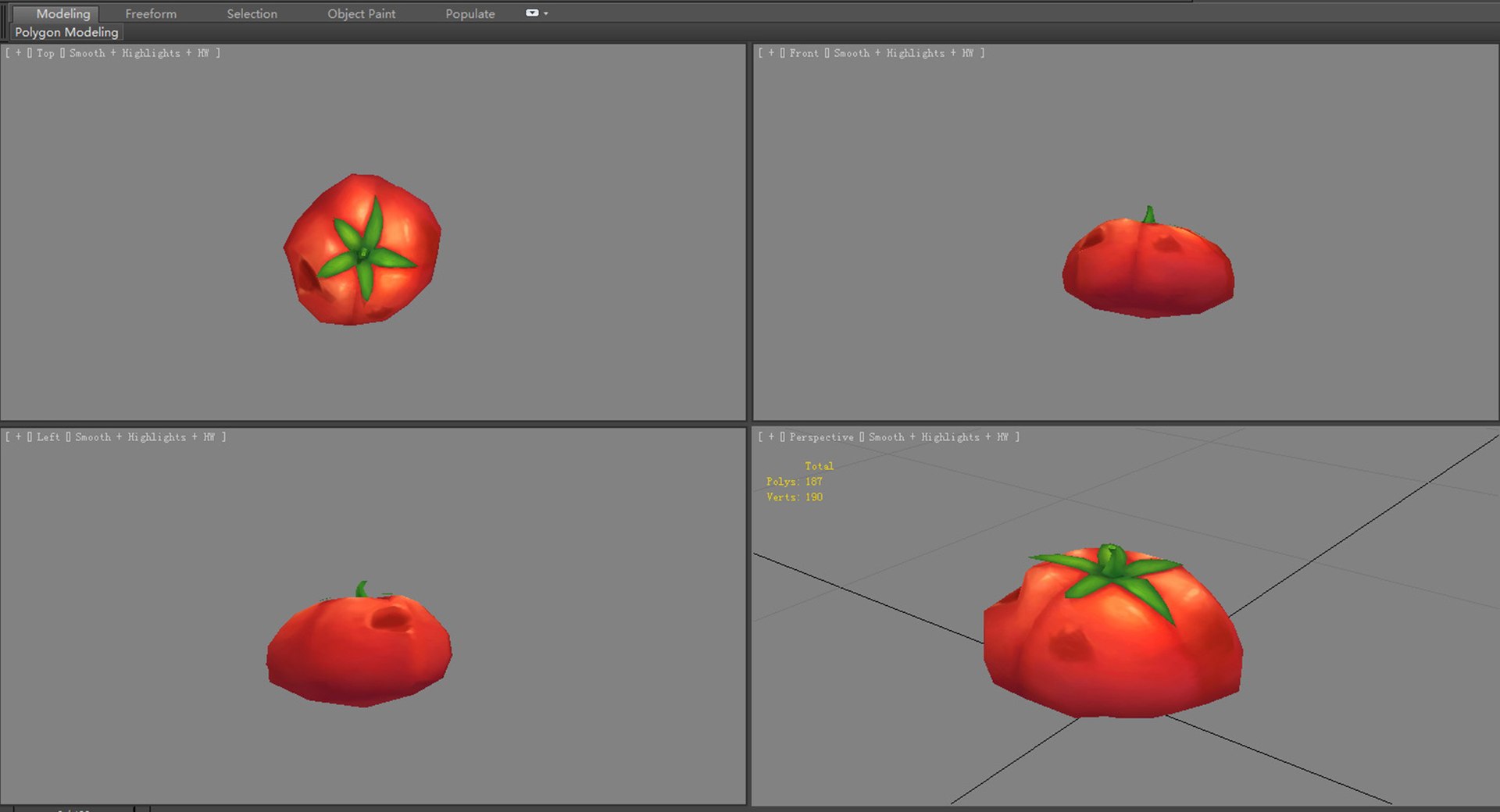 3D Cartoon Rotten Tomato - TurboSquid 1931189