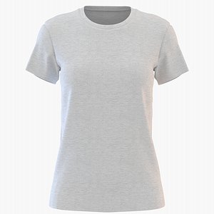 3D womens neck t-shirt