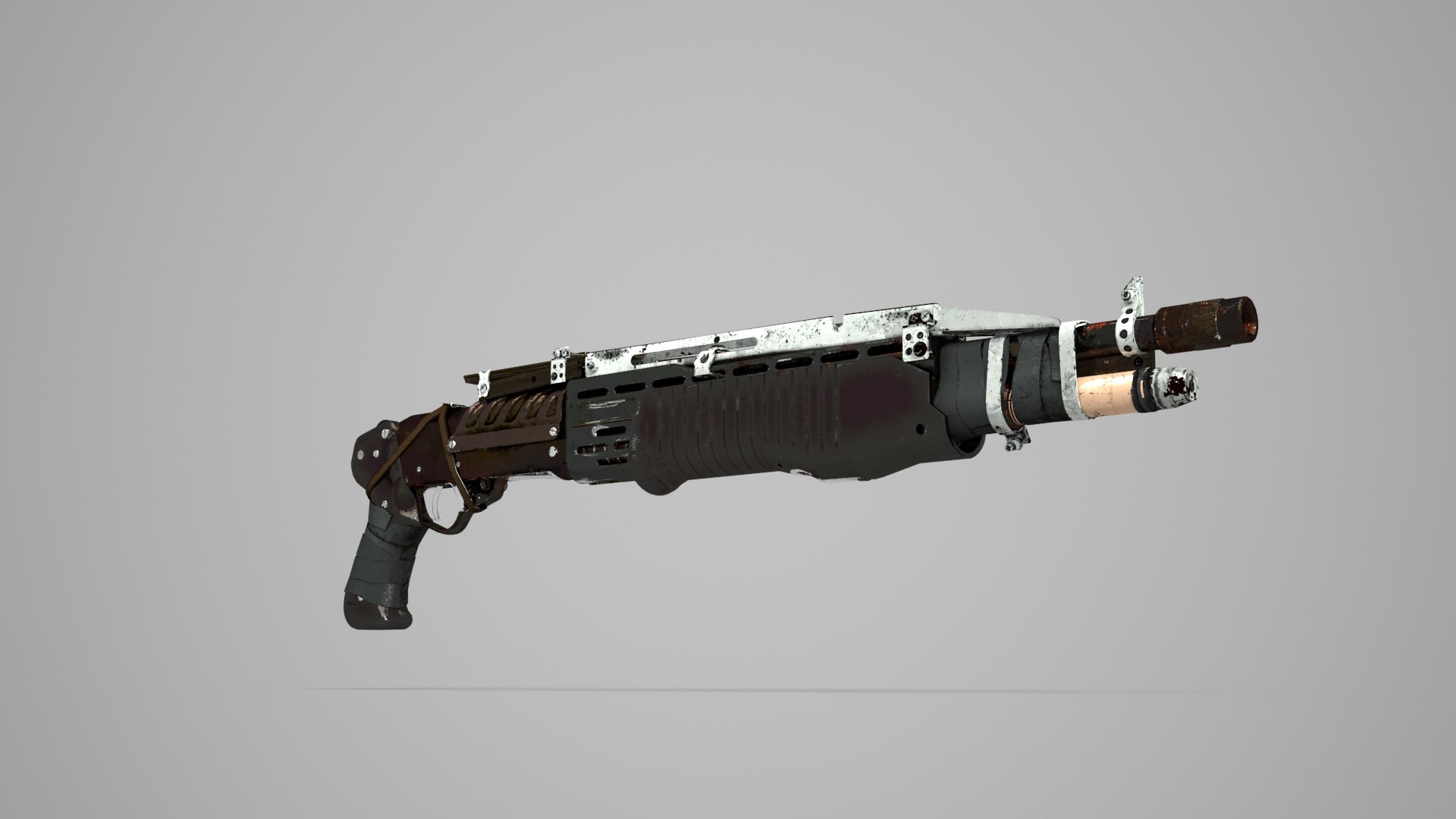 Modern weapon battle damage shotgun model - TurboSquid 1824146