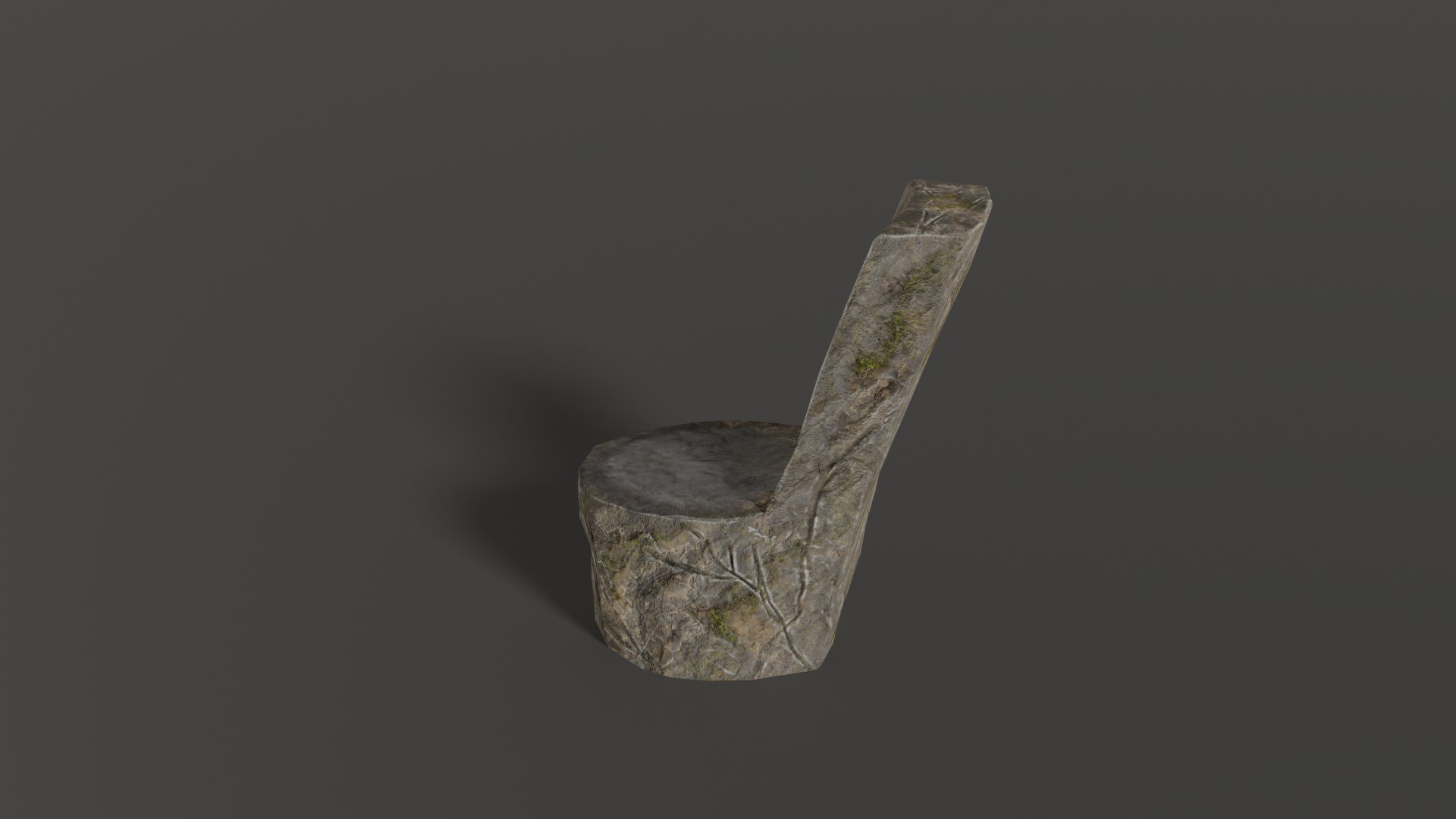 3D Chair Stone - TurboSquid 1673335