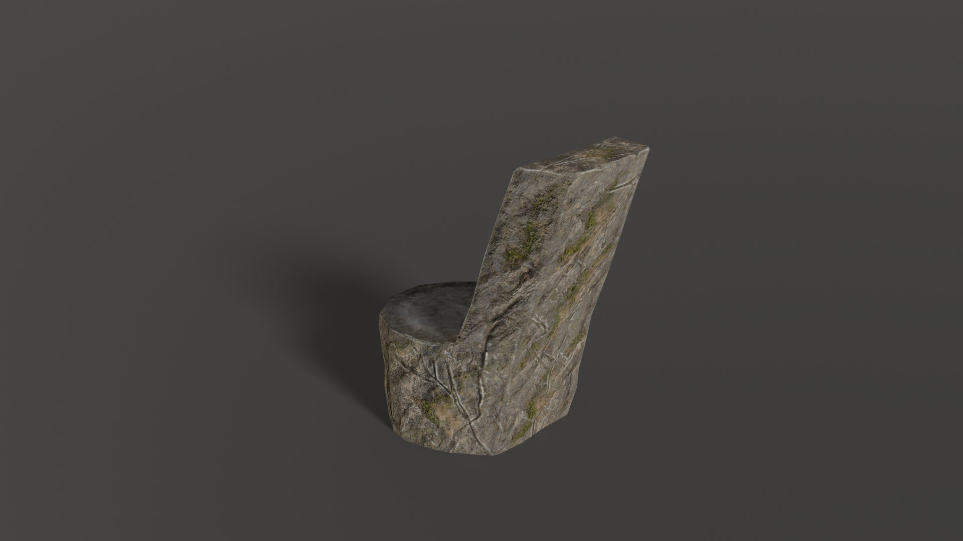 3D Chair Stone - TurboSquid 1673335