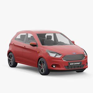 Ford KA plus 2017 lowpoly