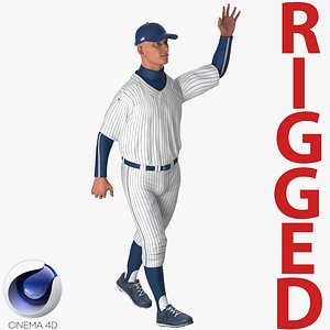 3D baseball player rigged generic
