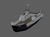 LCTU-501 Tank Landing Craft / Utility - Type - B , by Xacta  3D models