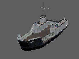 LCTU-501 Tank Landing Craft / Utility - Type - B , by Xacta 3D models