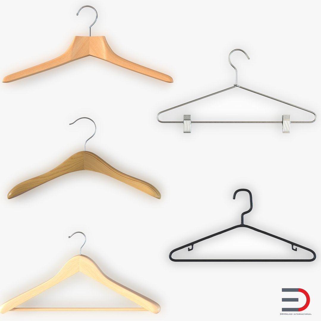 Clothes Hangers 3D Models Collection 2 3D model preview