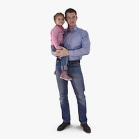 Dad Holding Baby