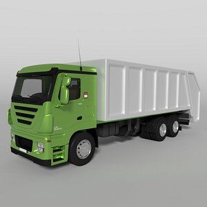 3D garbage truck model