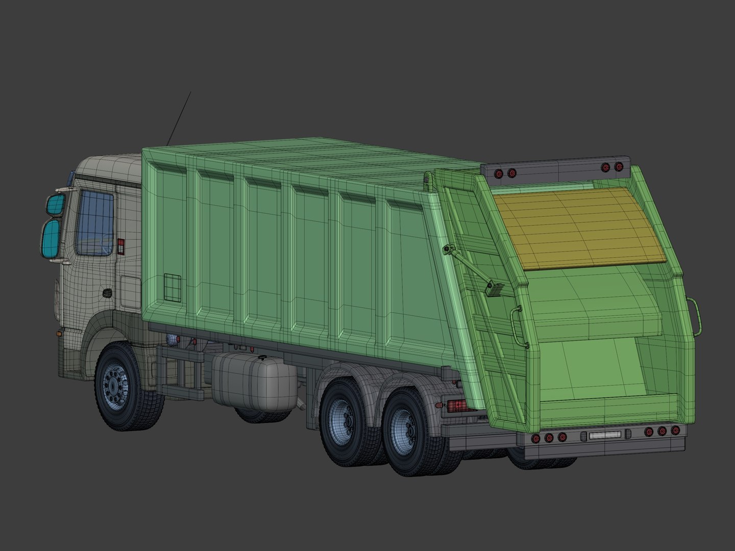 3D Garbage Truck Model - TurboSquid 1465866
