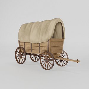 Conestoga Wagon - Game Asset