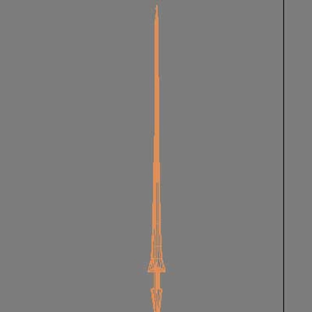 Medieval Lance 3d Model