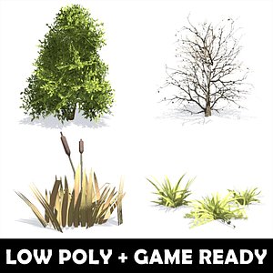 Low Poly Game Ready Plants