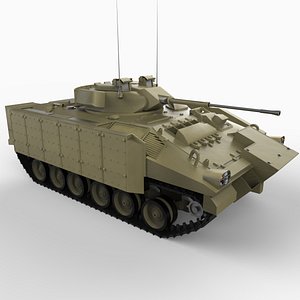 british warrior infantry tank 3d model