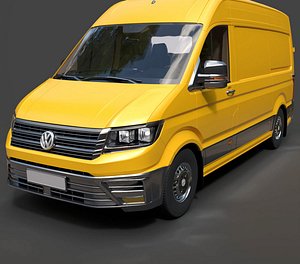 Volkswagen Crafter 2 Commercial Panel Van - High-Poly 3D Model