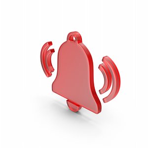 Red Bell Symbol 3D model