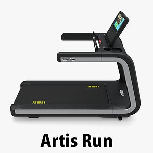 3d treadmill gym model