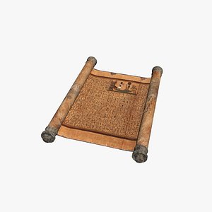 3D Egyptian Book Papyrus