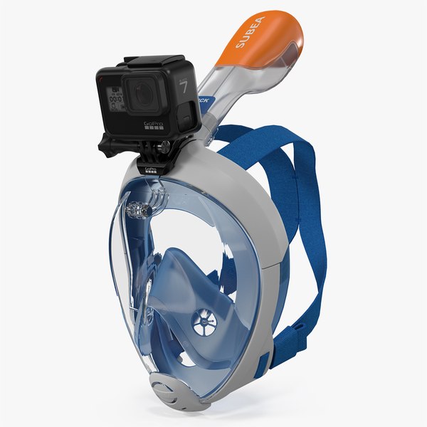 3D модель Tribord Subea Full Face Snorkeling Mask with GoPro Hero