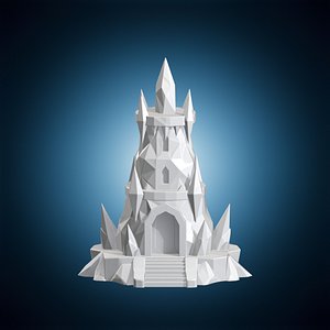3D model Frozen Ice Tower Dice Tower 3D Print Model