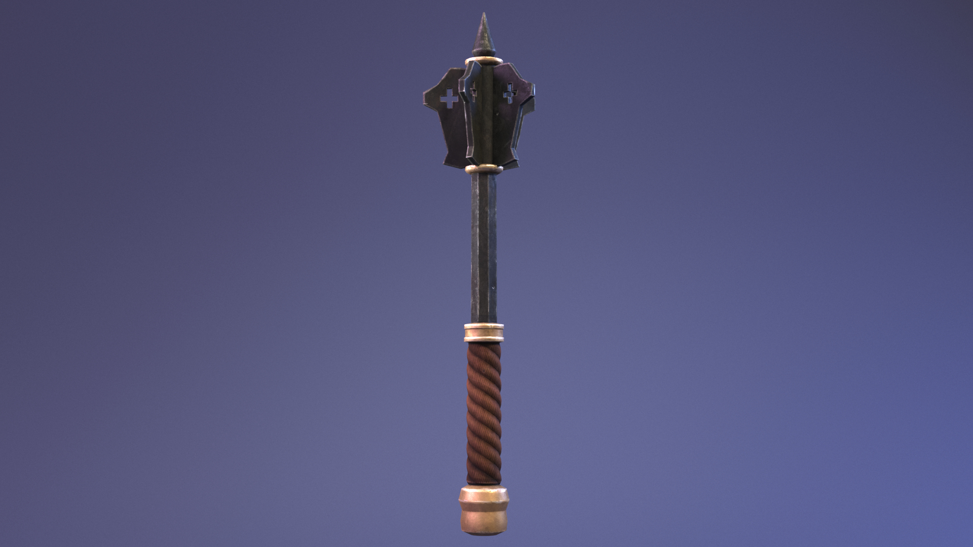 3D model Stylized Mace https://p.turbosquid.com/ts-thumb/br/eKaqNh/qe/stylized_mace_ttc/png/1700232365/1920x1080/turn_fit_q99/3b67cea441d8672a97839eea921bbb0132b1f78e/stylized_mace_ttc-1.jpg