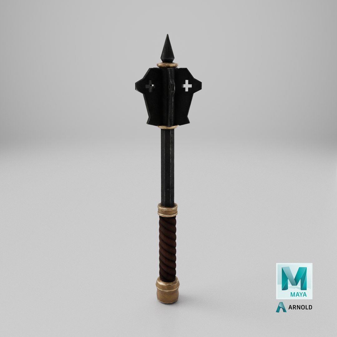 3D model Stylized Mace https://p.turbosquid.com/ts-thumb/br/eKaqNh/ui/stemcell_maya_arnold_render/png/1701194994/1920x1080/fit_q87/077b51eb10318db4ee4c032e0004a116c21d06e8/stemcell_maya_arnold_render.jpg