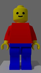 Rigged Legoman with texture