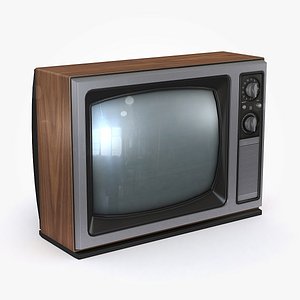 vintage television 3D