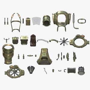 Sci-Fi Hovercraft Helicopter VTOL Tiltrotor Glider Plane Flying Aircraft Vehicle Parts Kitbash
