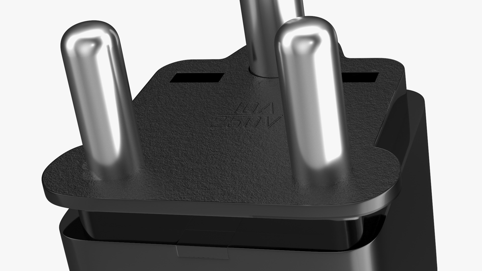 3D Type M Electrical Plug Adapter Black TurboSquid 1839896