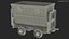 3D wagon mining cart model