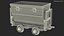 3D wagon mining cart model