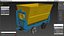 3D wagon mining cart model