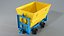 3D wagon mining cart model