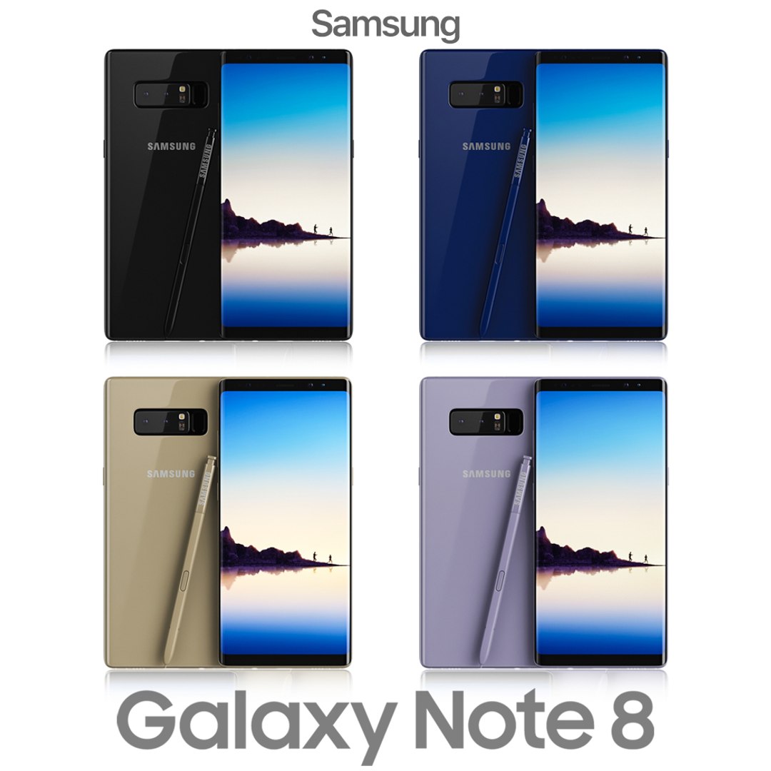 Samsung galaxy note 8 3D model - TurboSquid 1205633