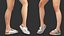 Womens Feet in Casual Flip-Flops