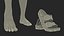 Womens Feet in Casual Flip-Flops