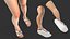 Womens Feet in Casual Flip-Flops